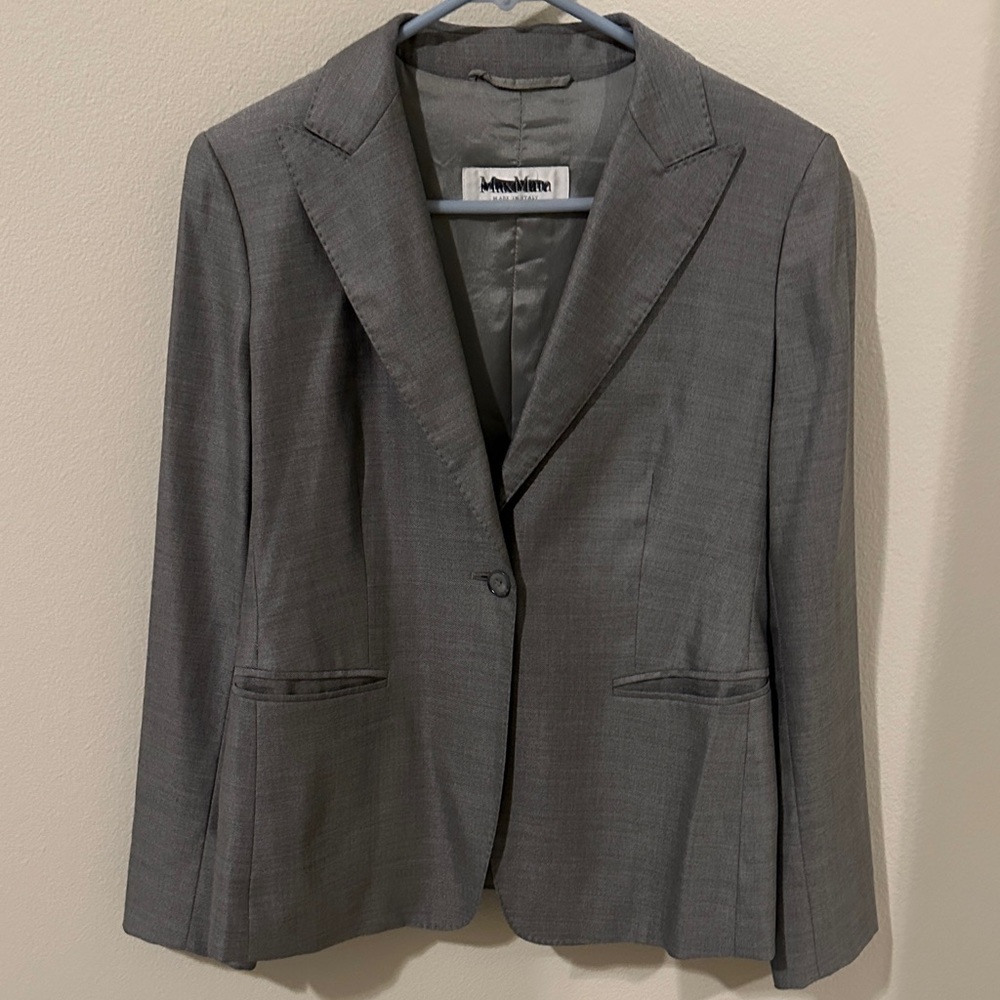 MaxMara Gray Suit Jacket